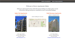 Desktop Screenshot of denverapartmentsonline.com