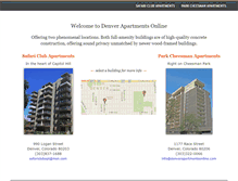 Tablet Screenshot of denverapartmentsonline.com